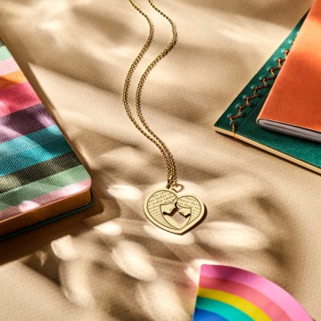 2 gouden hanger moeder en dochter