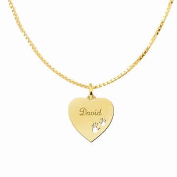 2 gouden hart met naam