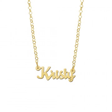 2 gouden kinder naamketting model kristy