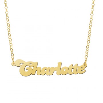 2 gouden naamketting model charlotte