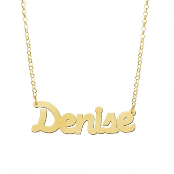2 gouden naamketting model denise