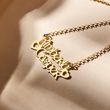 2 gouden naamketting model kimberlycasper