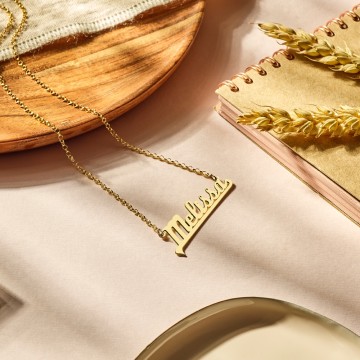 2 gouden naamketting model melissa