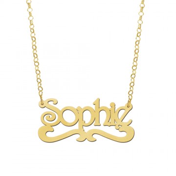 2 gouden naamketting model sophie