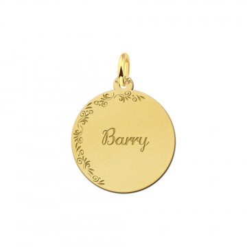 2 hangertje met je naam van goud en bloemetjes