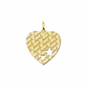 2 hart cadeau met naamgravure