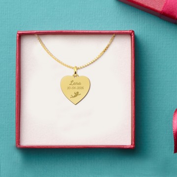 3 gouden communie ketting