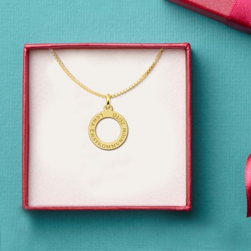 3 gouden eerste heilige communie hanger