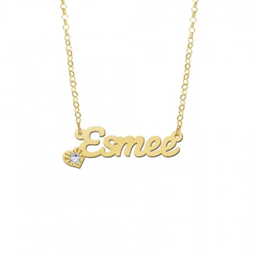 3 gouden naam ketting model esmee