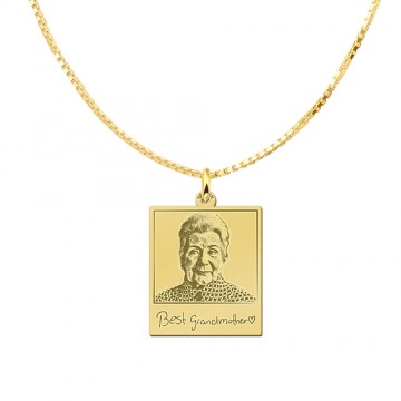 3 gouden polaroid fotohanger met eigen tekst