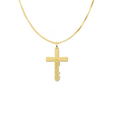 4 gouden communie kruis met naam