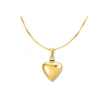 4 gouden hartvormig assieraad met gravure groot