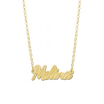 4 gouden naam ketting model melina