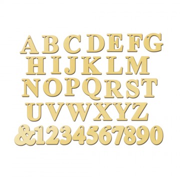 4 naamketting goud letters