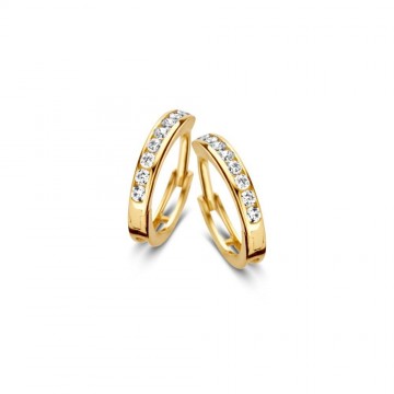 Creool geelgoud zirkonia 5802 1 g