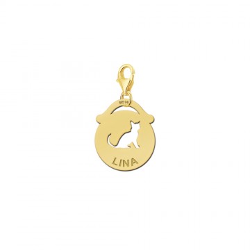 Dieren bedeltje rond poes