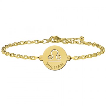 Gouden armband sterrenbeeld rond weegschaal
