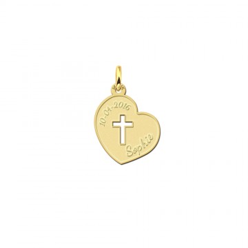 Gouden hanger 1e communie