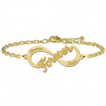 Gouden infinity armband forever