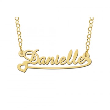 Gouden kinder naamketting model danielle