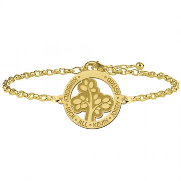 Gouden levensboom armband