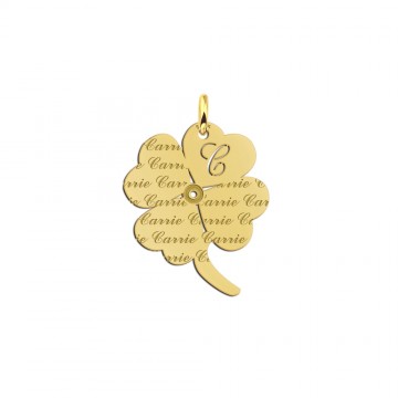 Gouden naamhanger carrie klaver 4