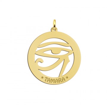 Gouden naamhanger horus