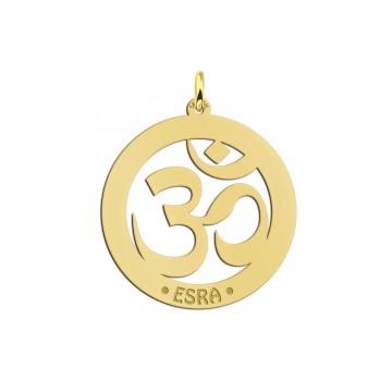 Gouden naamhanger ohm