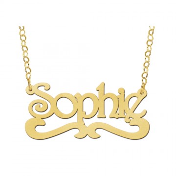 Gouden naamketting model sophie