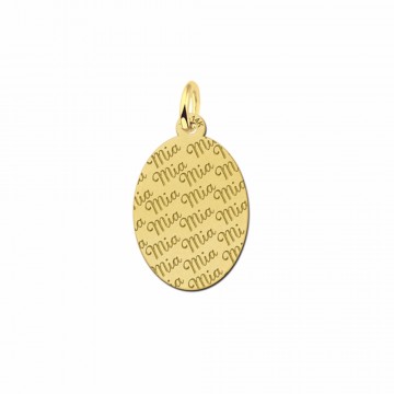 Gouden naamplaatje met je naam graveren