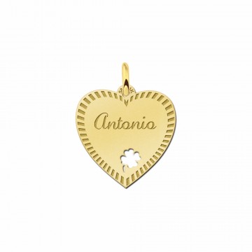 Hart sieraden met rand