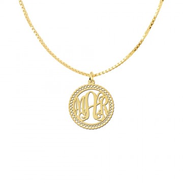 Initialen hanger goud letters