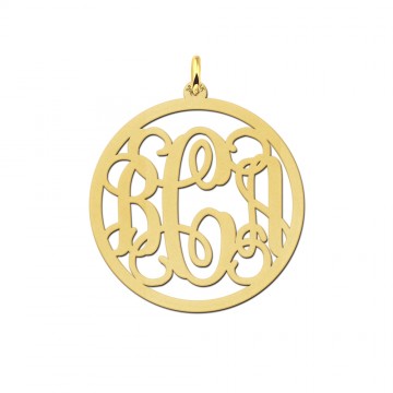 Initialen hanger goud