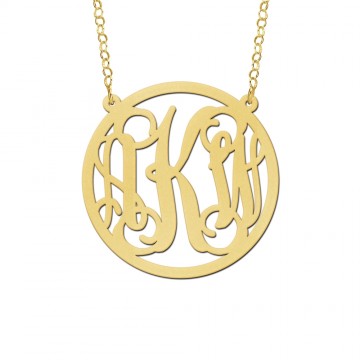 Initialen ketting goud