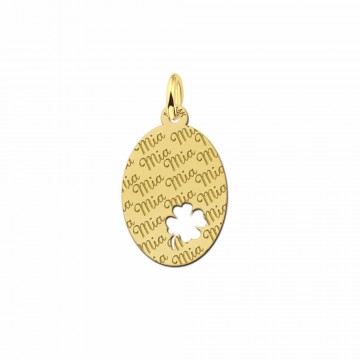 Je naamplaatje van goud graveren 