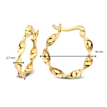 Oorringen geelgoud 27817 nl g
