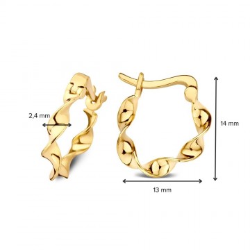 Oorringen geelgoud 27818 nl g