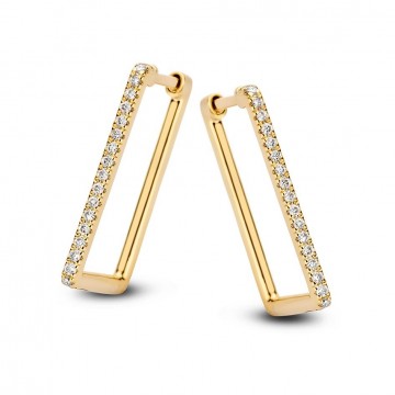 Oorringen geelgoud briljant 0 18 crt 27088 nl g