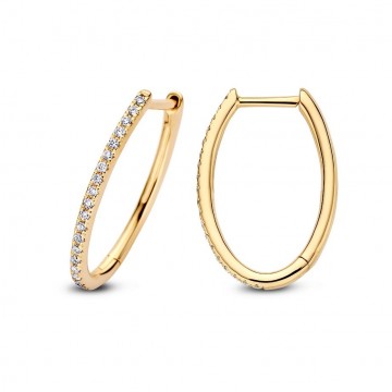 Oorringen geelgoud briljant 0 18 crt 27120 nl g