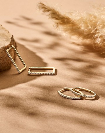 Oorringen geelgoud briljant 0 18 crt 27121 nl g