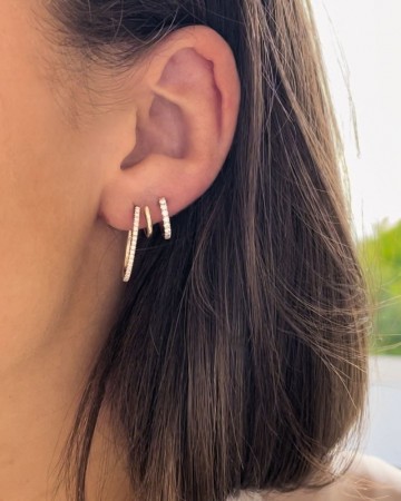 Oorringen geelgoud briljant 0 20 crt 32455 nl g