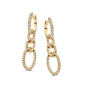 Oorringen geelgoud briljant 0 50 crt 30904 nl g