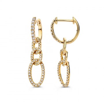 Oorringen geelgoud briljant 0 50 crt 30905 nl g