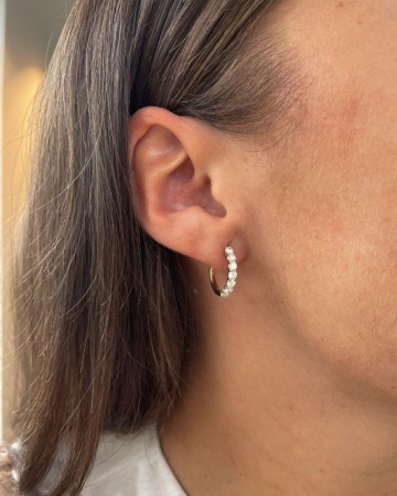 Oorringen geelgoud briljant 1 00 crt 32686 nl g