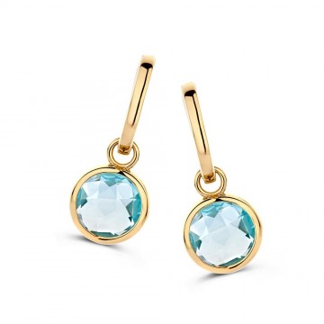 Oorringen geelgoud topaas 25994 nl g
