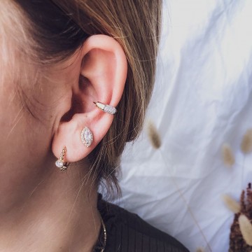 Oorringen geelgoud zirkonia 23213 nl g