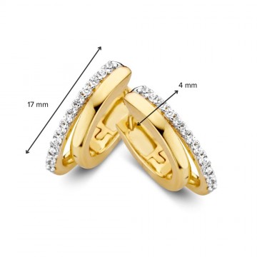Oorringen geelgoud zirkonia 26863 nl g