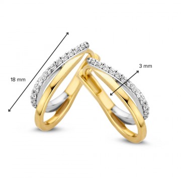 Oorringen geelgoud zirkonia 26864 nl g