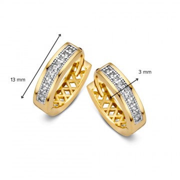 Oorringen geelgoud zirkonia 26867 nl g