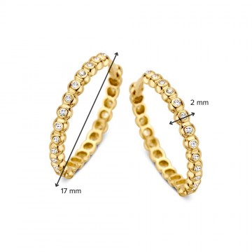 Oorringen geelgoud zirkonia 26882 nl g